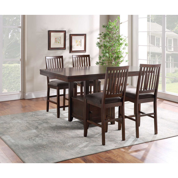 Lark Manor Kittle 5 Piece Pedestal Dining Set & Reviews Wayfair